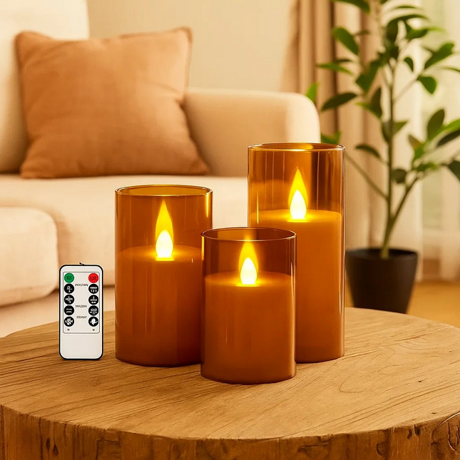 LED Lights for Home Electronic Candle LED Candle Decoration LED Glass Candle