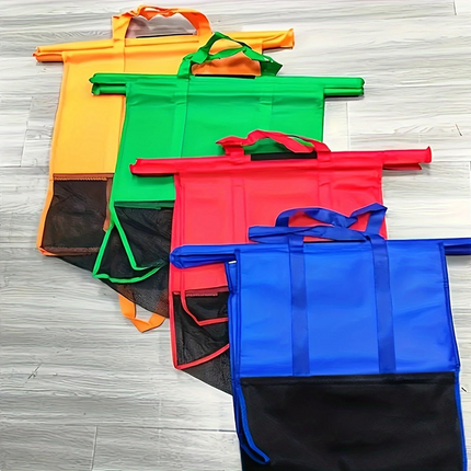 4-Pack All-In-One Heavy-Duty Grocery Cart Bags – Reusable Shopping and Storage Made Easy