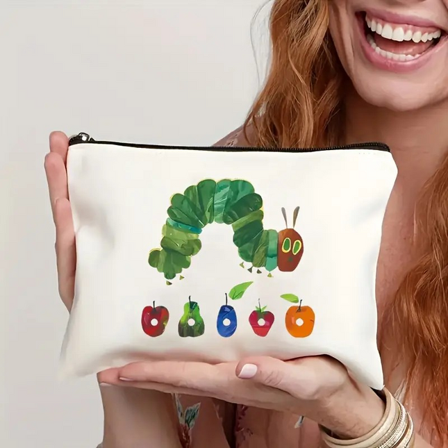 Cosmetic Travel Pouch – Fruit Print Pencil Case & Makeup Bag