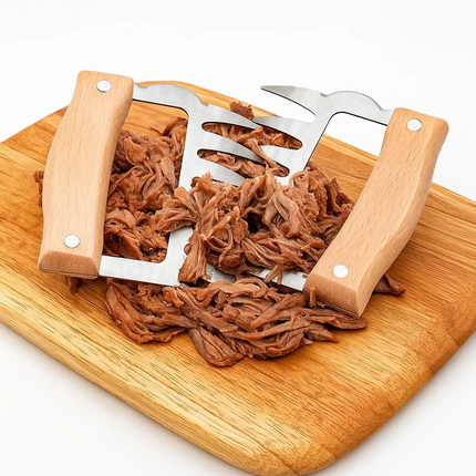 Stainless Steel BBQ Meat Shredder – Bear Claw Design, Heavy-Duty Tenderizer & Puller for Grilling, Smoking & Kitchen Prep