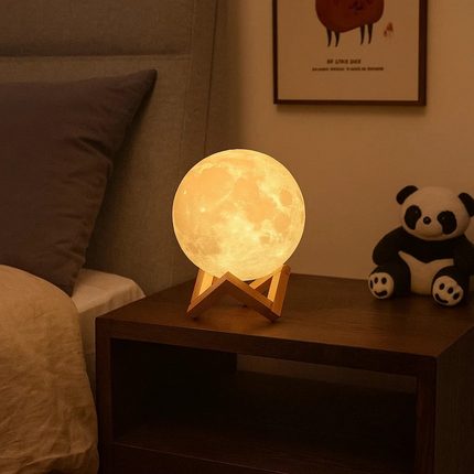LED Moon Lamp – USB Rechargeable Night Light