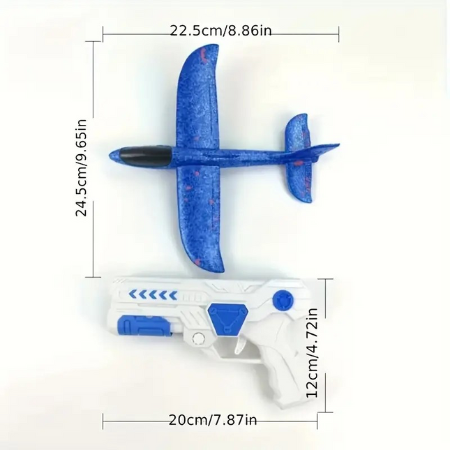 Foam Glider Launcher Toy – One-Click Airplane Shooter for Kids