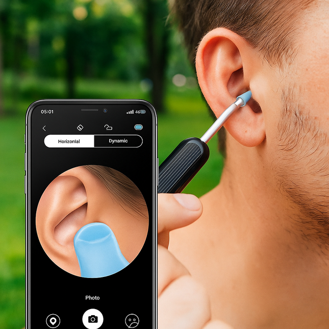 Wireless Earwax Removal Kit – 6-in-1 Tool with HD Camera & Light for iOS & Android