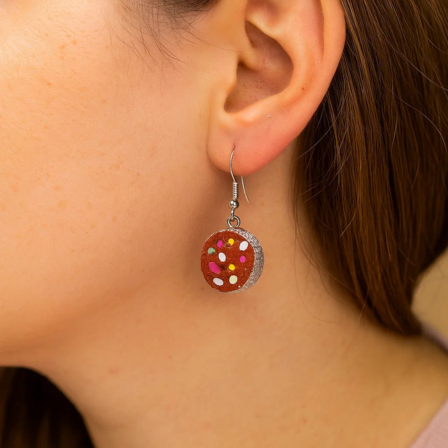 Lolly Cake Earrings – Handmade Polymer Clay by Bellamerclay
