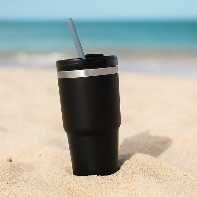 20oz Ice Topper Cup – Portable Double-Layer Stainless Steel Insulated Car Cup