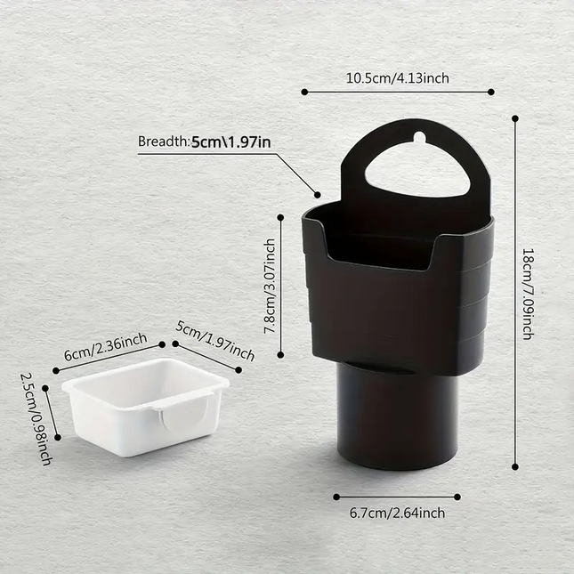 French Fry Cup Holder with Sauce Container – Multi-Functional Snack Organizer for Mess-Free Driving