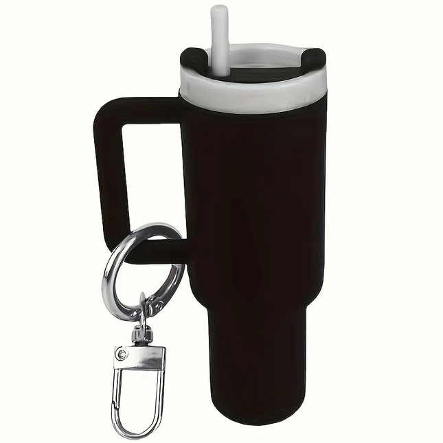Mini Water Cup Keychain – Detachable Lipstick Holder & Bag Charm for Daily Use