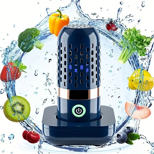EcoClean USB Rechargeable Fruit & Vegetable Washer – Portable Food Cleaner for a Healthier Kitchen! 🥦🍎💦