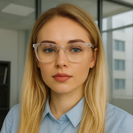 Vintage Transparent Computer Glasses Frame Women Men Anti Blue Light Eyewear