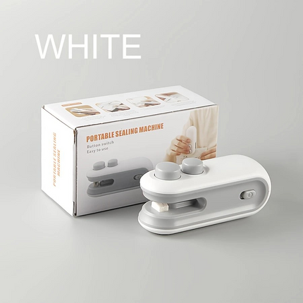 Mini Portable Snack Sealer – USB Rechargeable Handheld Heat Sealer for Plastic Bags