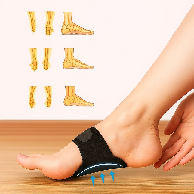 Arch Support Pad Pair – TPE Cushions for Flat Feet & Heel Pain Relief