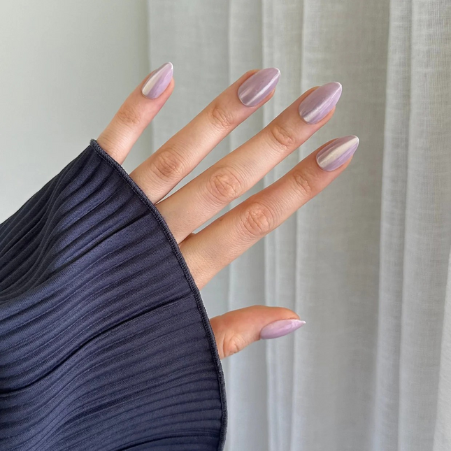 Rare Metallic Gel Press-On Nails by pressing nails new zealand