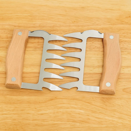 Stainless steel meat stredder