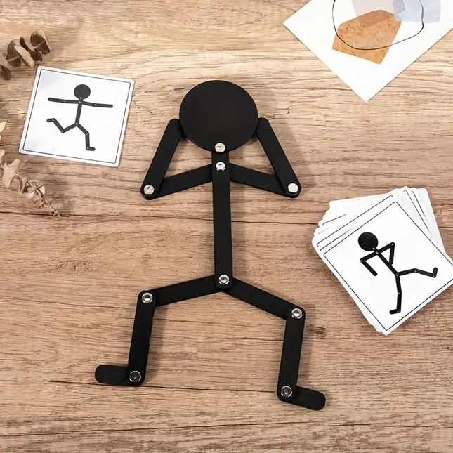 Wooden Stick Figure Puzzle – Expression Matching Game for Ages 2–5