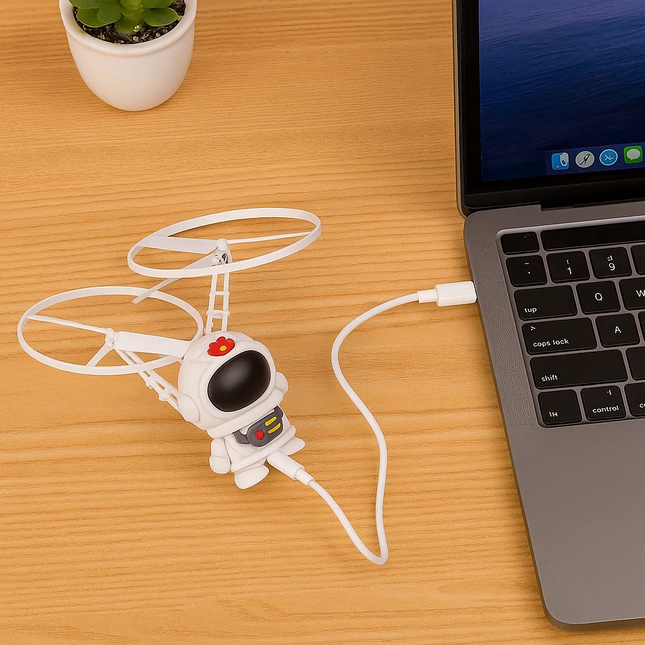 Mini Astronaut Drone – Induction Flying Spaceman Robot Toy with Hand Control & USB Charging