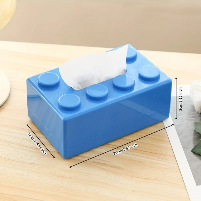 Building Block Tissue Box – Fun Desktop Dispenser for Home, Office & Gifts