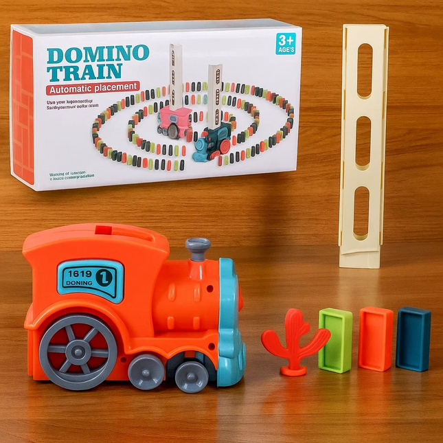 automatic train domino toy