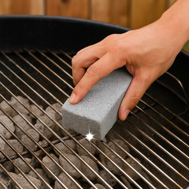 bbq cleaning natural rock