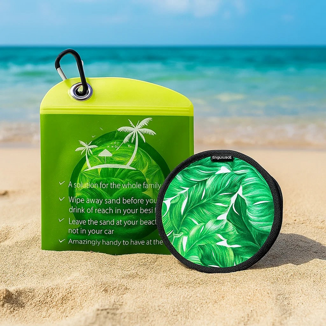 Beach sand removal pad – portable summer foot cleaning mat for sand free comfort – Lowkey.co.nz New Zealand gift store