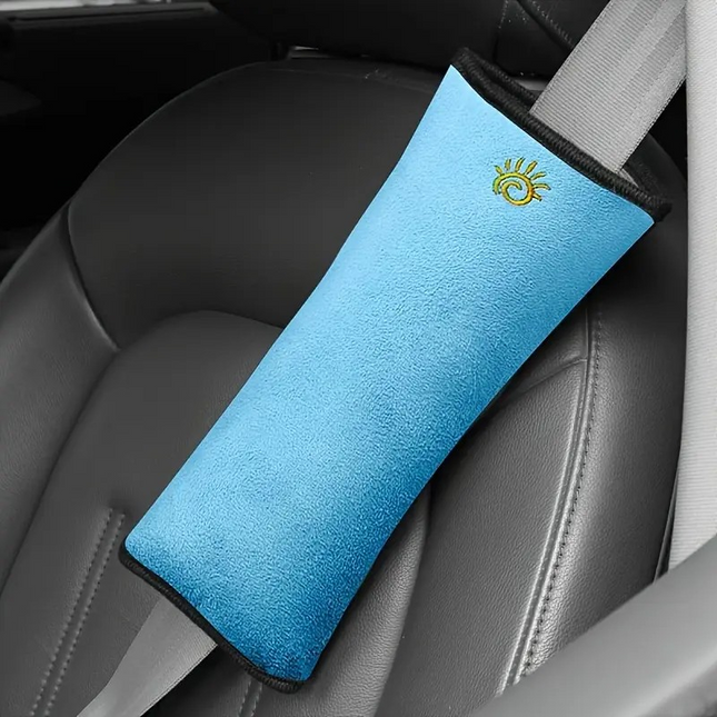 Kids Seat Belt Cover Cushion – Soft Velvet Strap Pad for Car Travel