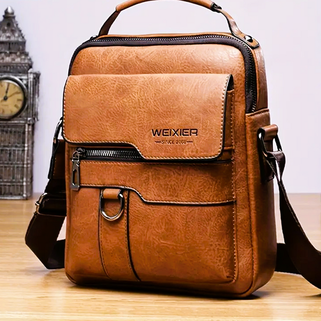 Brown leather crossbody bag – stylish shoulder handbag for women – Lowkey.co.nz New Zealand gift store