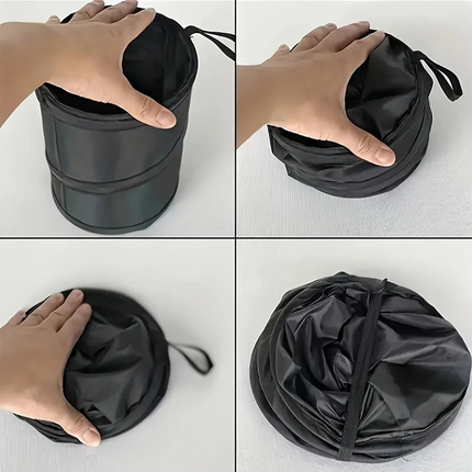 Portable Folding Car Trash Can – Leakproof, Compact & Built for On-the-Road Cleanups