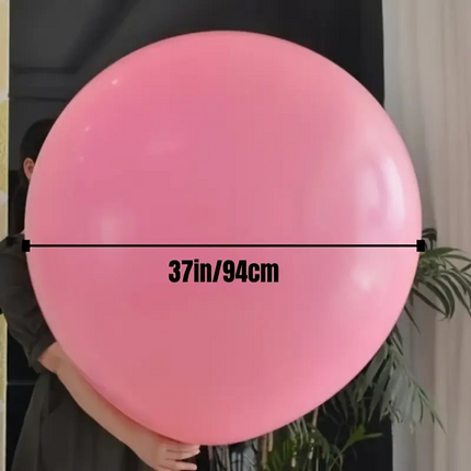 6 Pcs Giant 37-Inch Premium Latex Balloons – Large Party Balloons for Events, Birthdays & Decorations