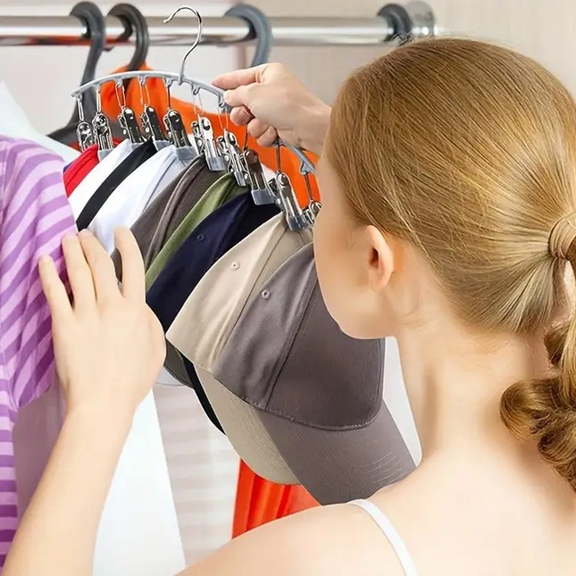 Coat hanger hat storage rack – multifunctional organiser for hats, coats and scarves – Lowkey.co.nz New Zealand gift store