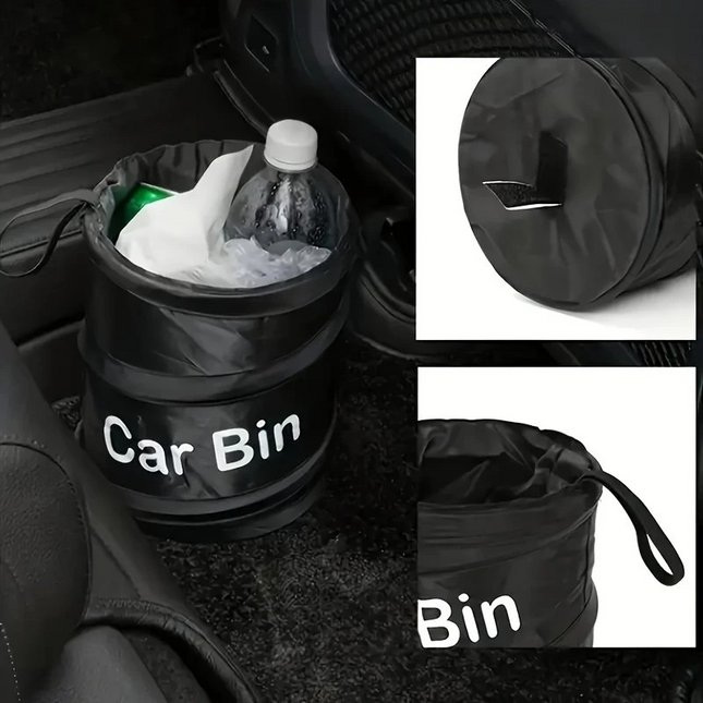 Portable Folding Car Trash Can – Leakproof, Compact & Built for On-the-Road Cleanups