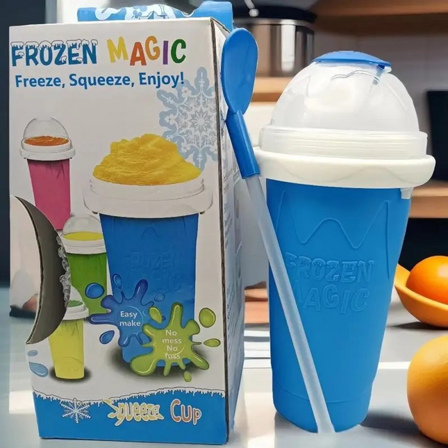 Silicone Slushie Maker Cup – DIY Frozen Magic Squeeze Cup for Instant Refreshing Treats!