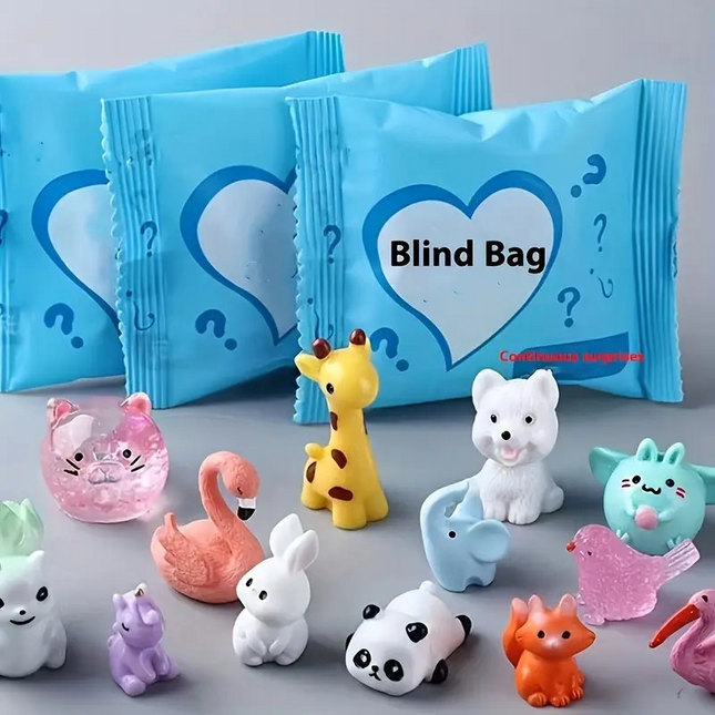 Mini Animal Surprise Blind Bags – Assorted Collectible Party Favors for Holidays & Gifts