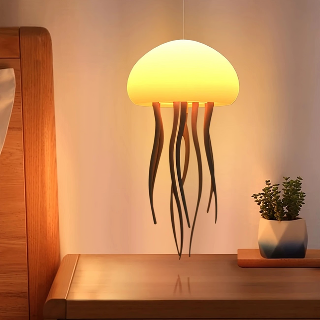 Jellyfish LED Night Light – Rechargeable Voice-Controlled USB Lamp for Bedrooms & Desks