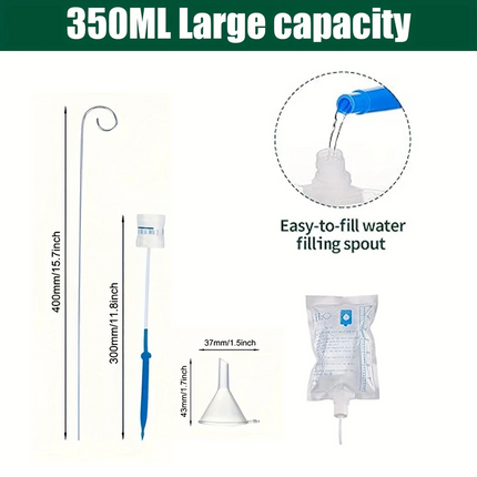 2pcs Automatic Plant Watering Spikes – Indoor Garden Drip Irrigation System for Travel & Home
