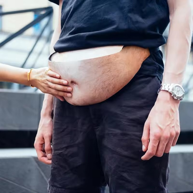 Funny Pop Dad Bod Money Belt Bag