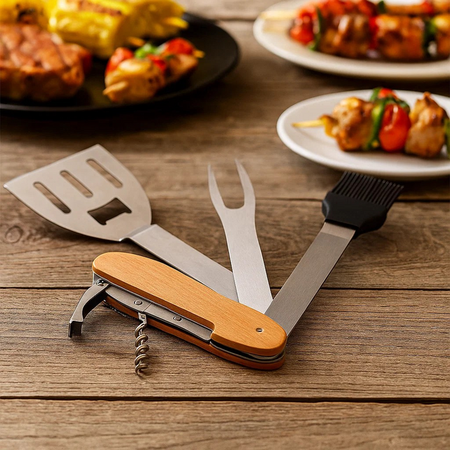 bbq set folds away travel and portable