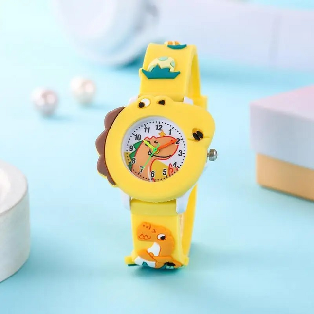 Children's Cute Cartoon Dinosaur Watch – Fun Dino Pattern for Boys & Girls 🦖⌚🧒