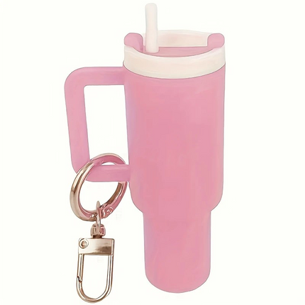 Detachable Mini Water Cup Keychain – Cute Lipstick Holder & Bag Charm for Parties or Everyday Use