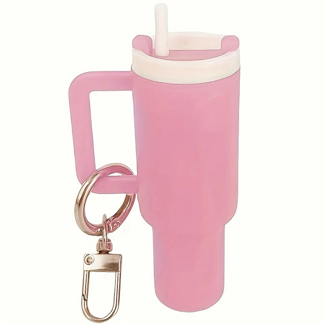 Detachable Mini Water Cup Keychain – Cute Lipstick Holder & Bag Charm for Parties or Everyday Use