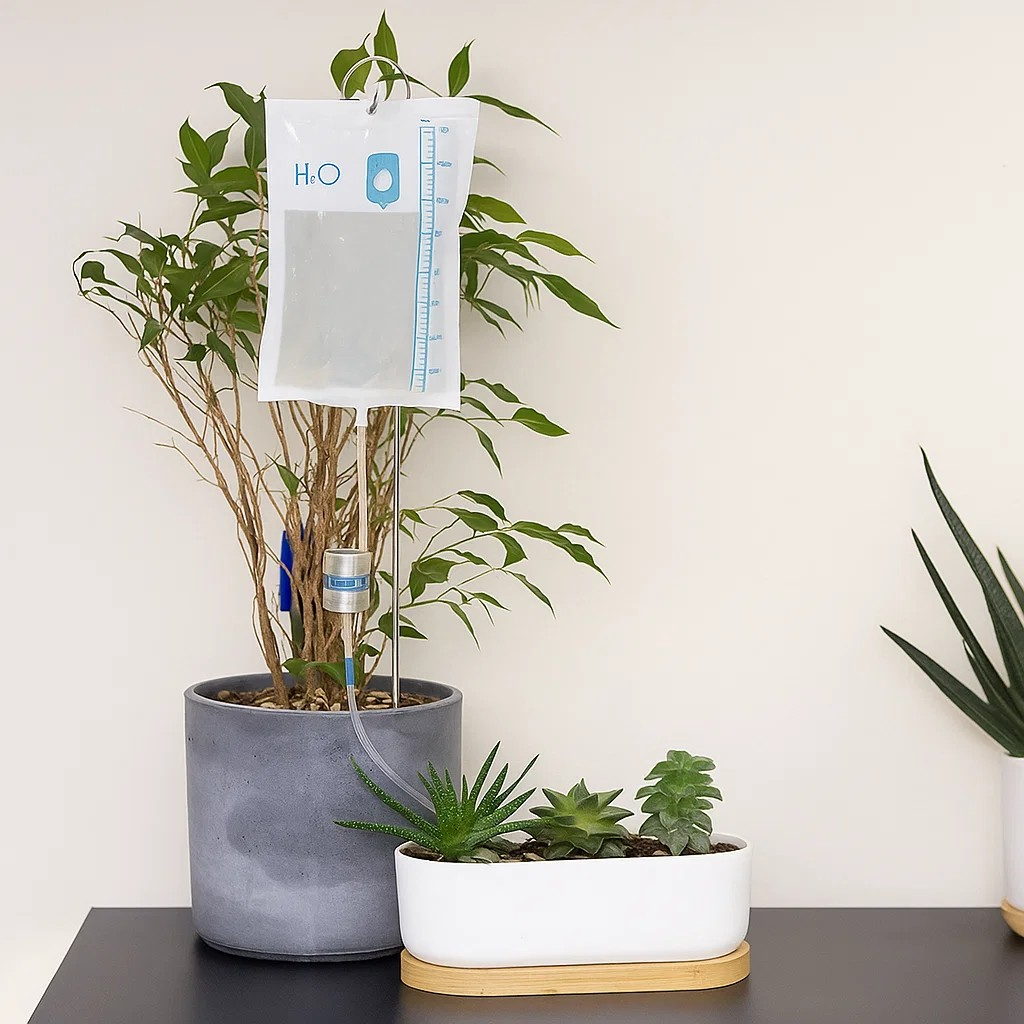 self watering plant bags Automatic Plant Watering Bags – 2-Pack Self-Watering Drip System for H – Lowkey.co.nz