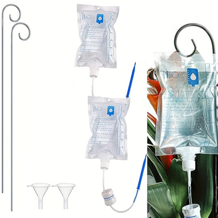 2pcs Automatic Plant Watering Spikes – Indoor Garden Drip Irrigation System for Travel & Home