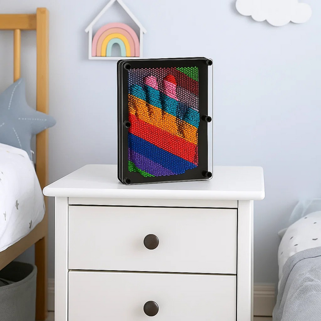 impress pin panel 3d art