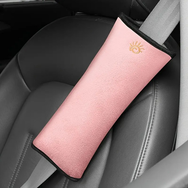 Kids Seat Belt Cover Cushion – Soft Velvet Strap Pad for Car Travel