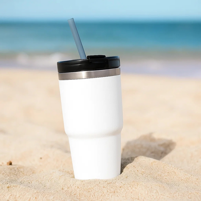 20oz Ice Topper Cup – Portable Double-Layer Stainless Steel Insulated Car Cup