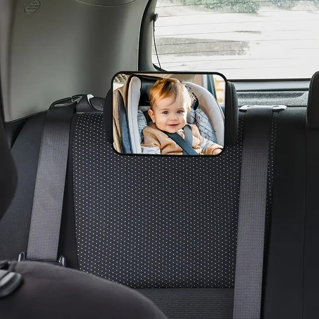 Rear View Baby Mirror for Car – Square Safety Seat Mirror for Easy Backseat Monitoring 🚗👶🔍