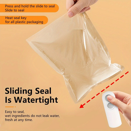 Mini Portable Snack Sealer – USB Rechargeable Handheld Heat Sealer for Plastic Bags