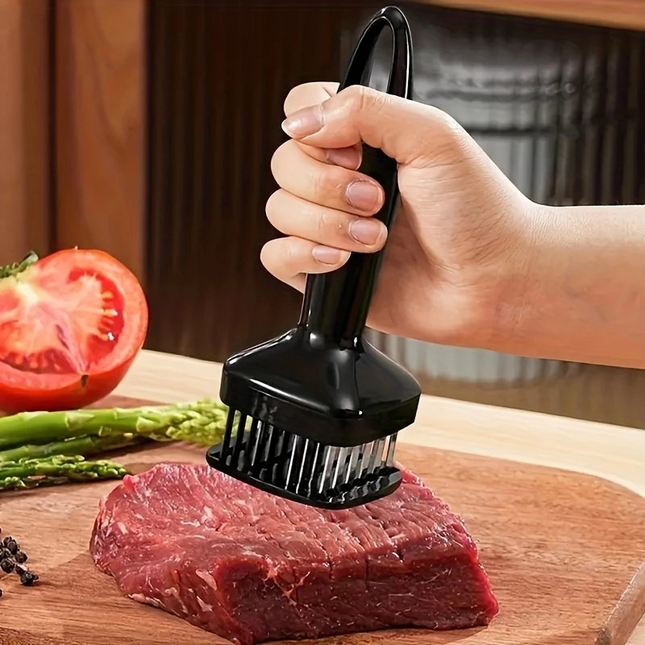 Meat Tenderizer Tool – 24-Needle Stainless Steel Blade for Juicy, Flavourful Meat