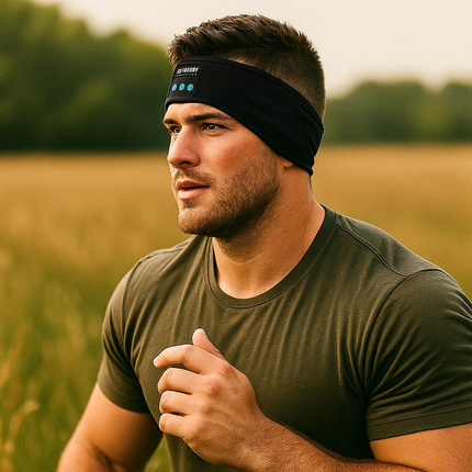 Bluetooth 5.0 Earphones Sports Sleeping Headband Elastic