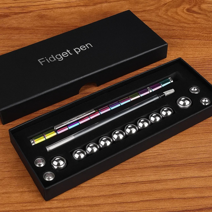 Magnetic pen set in case – creative fidget pen toy that assembles into figures – Lowkey.co.nz New Zealand gift store