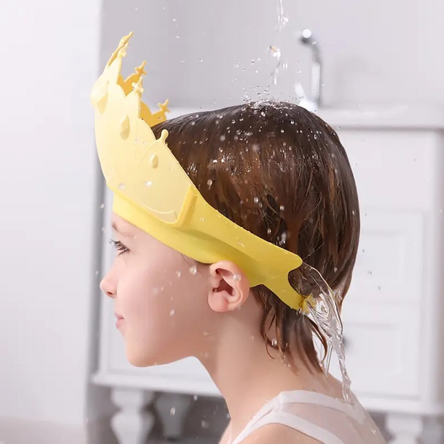 Kids Shower Cap – Waterproof Bath Hat with Ear Protection & Adjustable Fit