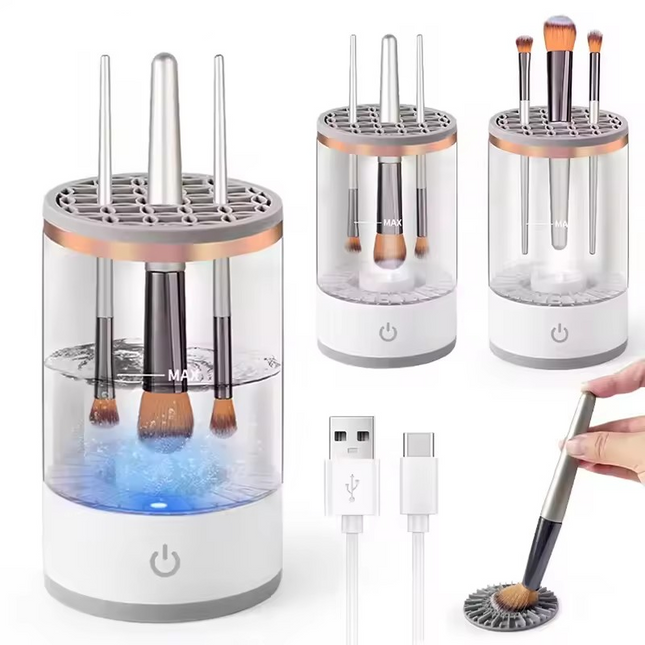Portable USB Makeup Brush Cleaner 3 In 1